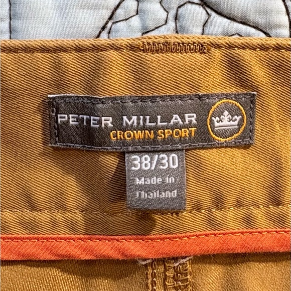 Peter Millar Crown Sport EB66 Performance Five-Pocket Pant British Tan 38/30🧡 - Picture 9 of 12